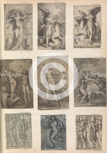 Hercules, Nessus abducting Deianira, ca. 1540 (?). Creator: Andrea Schiavone.