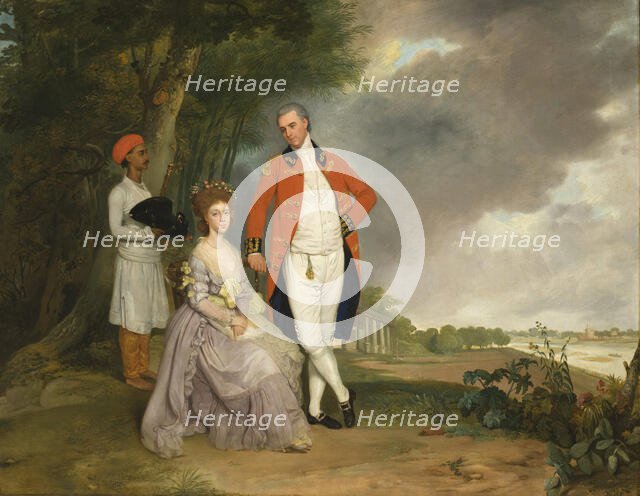 The Hon. William Monson and His Wife, Ann Debonnaire, c1786. Creator: Arthur William Devis.