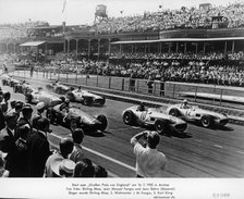 Start of the British Grand Prix, Aintree, Liverpool, 1955. Artist: Unknown