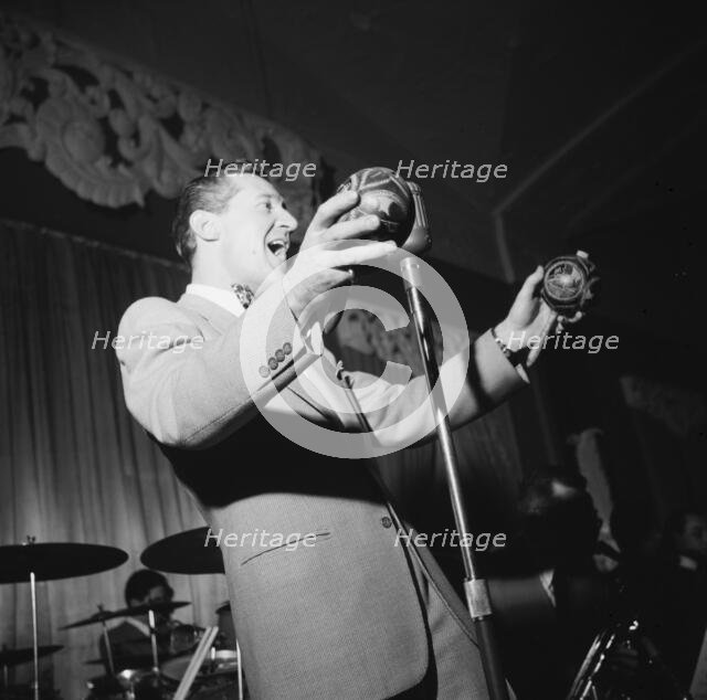 Portrait of Ray McKinley and Paul Kashian, Hotel Commodore, Century Room, N.Y., ca. Jan. 1947. Creator: William Paul Gottlieb.
