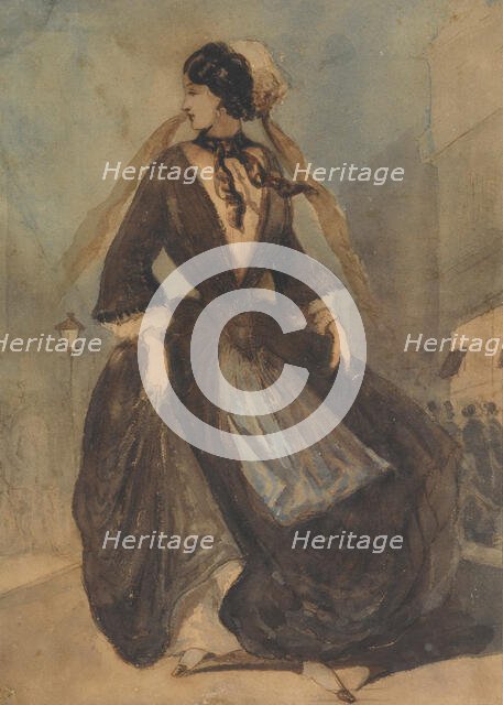 Spanish Lady, 19th century. Creator: Constantin Guys.
