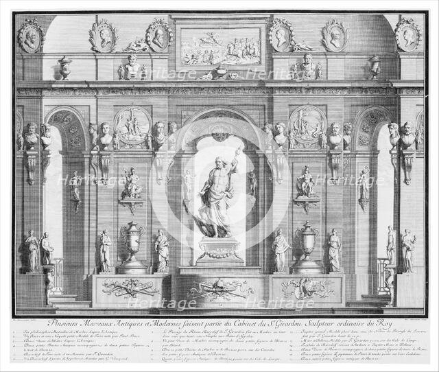 La Galerie de Girardon, 18th century., 18th century. Creator: Nicolas Chevalier.