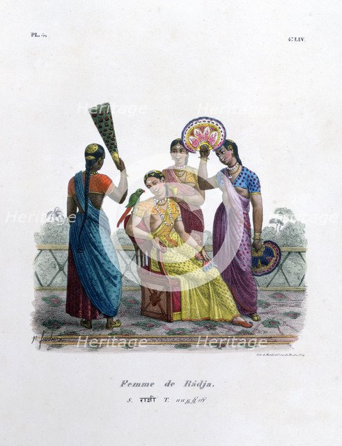 'Wife of a Rajah', 1828. Artist: Marlet et Cie