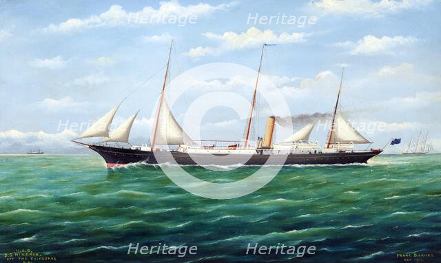 N.Z.G. S.S. Hinemoa off the Kaikouras, NZ, 1911. Creator: Frank Barnes.