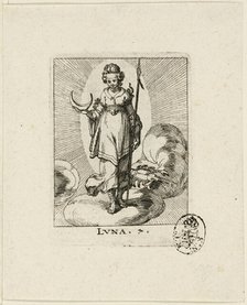 Luna, plate seven from Der VII Planeten, n.d. Creator: Conrad Meyer.