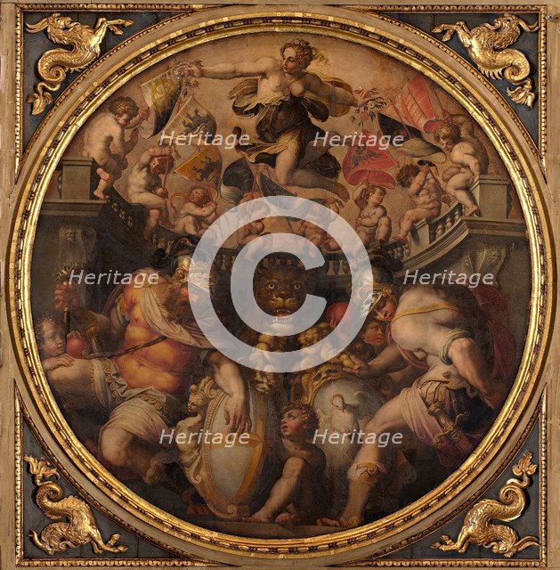 Allegories of the Quarters of Santo Spirito and Santa Croce, 1563-1565. Artist: Vasari, Giorgio (1511-1574)
