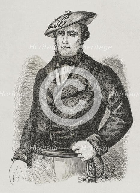 Martin Zurbano (1788-1845), Spanish guerrilla fighter, 1879.  Creator: Unknown.