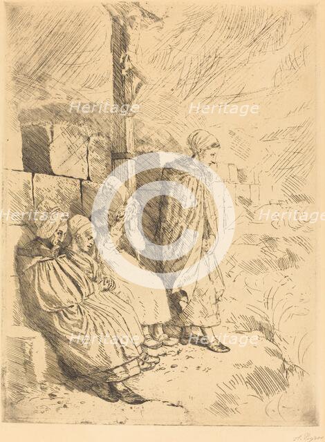 Fishermen's Wives (Femmes de pecheurs). Creator: Alphonse Legros.