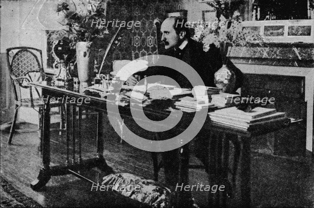 'M. Rostand in his Library', c1902, (1903). Creator: Unknown.