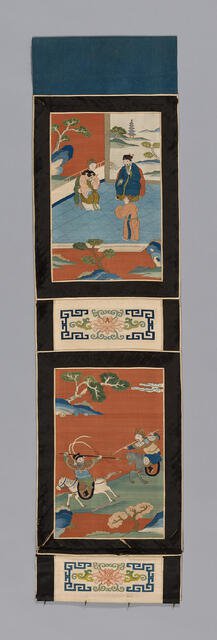 Panel (For a Screen), China, Qing dynasty (1644-1911), 1875/1900. Creator: Unknown.