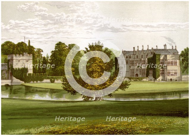 Broughton Castle, Oxfordshire, home of Lord Saye and Sele, c1880. Artist: Unknown