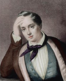 Yevgeny Baratynsky (1800-1844), Russian Romantic poet, 19th century.  Creator: Unknown.