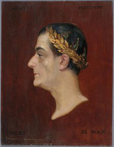 Portrait of Édouard de Max (1869-1924), member of the Comédie-Française, in the role of Nero, 1920. Creator: Georges Alexandre Lucien Boisselier.
