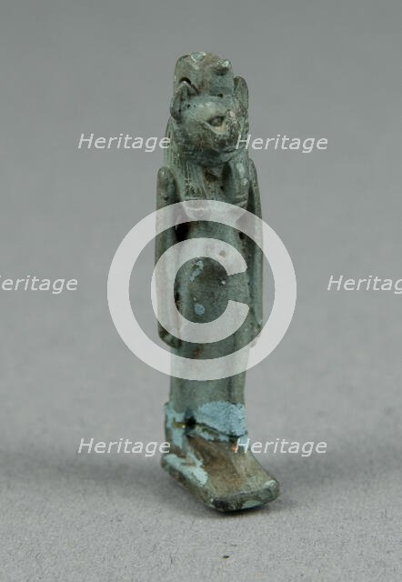 Amulet of a Lion-Headed Goddess, Egypt, Third Intermediate Period, Dynasties 21-25 (abt 1069-664 BCE Creator: Unknown.