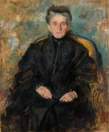 Portrait of Jadwiga Sapiezyna née Sanguszko, 1910. Creator: Olga Boznanska.