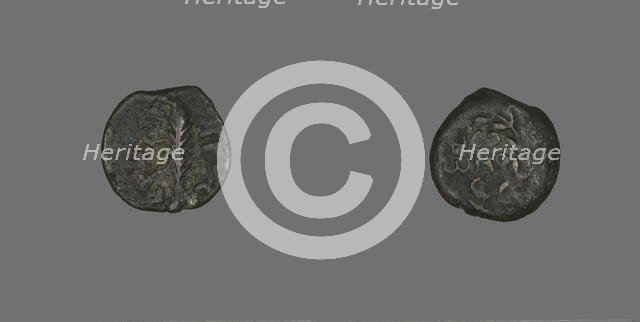 Coin Depicting a Palm Branch, 58-59, Procurator-Antonius Felix (Nero's reign). Creator: Unknown.