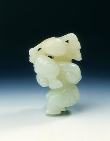 Jade juggler, Qing dynasty, China, late 18th-early 19th century. Artist: Unknown