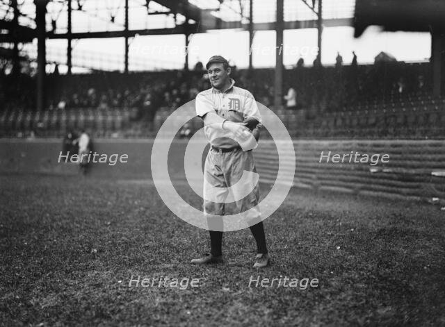 Oscar Stanage, Detroit Al (Baseball), 1913. Creator: Harris & Ewing.