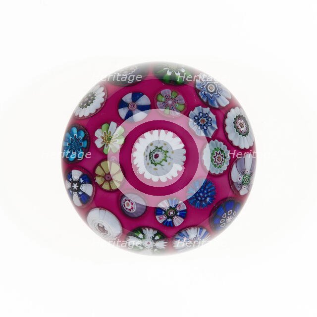 Paperweight, France, c. 1845/60. Creator: Clichy Glassworks.