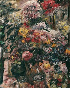 Still Life with Chrysanthemums and Amaryllis, 1922. Creator: Corinth, Lovis (1858-1925).