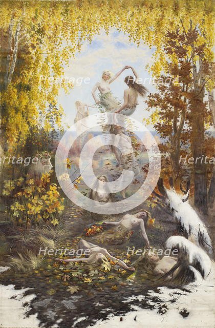 Dance of the Falling Leaves, 1897. Creator: Torsten Wasastjerna.