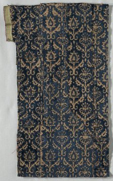 Velvet Fragment, 1500s-1600s. Creator: Unknown.