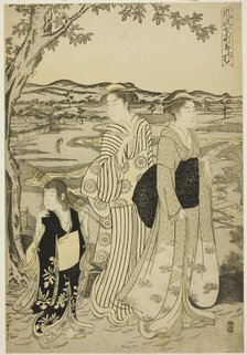 Parrot Komachi, from the series The Fashionable Seven Komachi..., Edo period, about 1788. Creator: Hosoda Eishi.