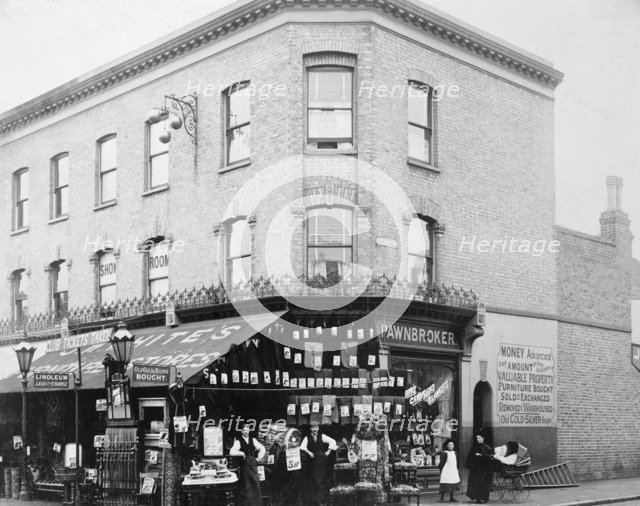 Pawnbroker's shop, Fulham, London. Artist: Thomas Smart Smith