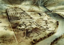 Chester's Roman Fort, Hadrian's Wall, Northumberland, 20th century. Artist: Alan Ernest Sorrell.