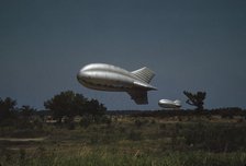 Marine Corps barrage balloons, Parris Island, S.C., 1942. Creator: Alfred T Palmer.