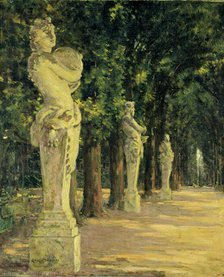 Allee de l'Ete, Versailles, 1913. Creator: Carroll Beckwith.