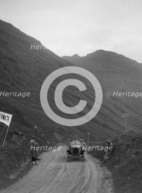 Salmson open sports 2-seater of Armand Bovier competing in the Scottish Light Car Trial, 1922. Artist: Bill Brunell.