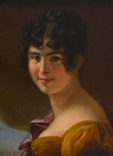 Portrait d'Adèle Foucher, c.1820. Creator: Julie Hugo.