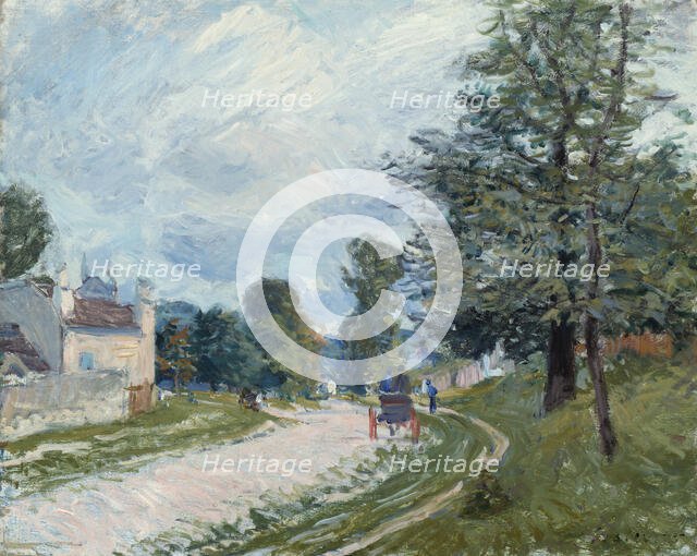 A Turn in the Road, 1873. Creator: Alfred Sisley.