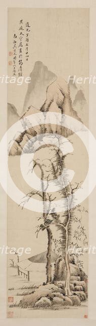 Landscape After Ni Zan, 1837. Creator: Wu Rongguang.