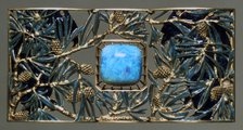 Plaque for eagles and pine choker, c1899-1901. Artist: Rene Lalique