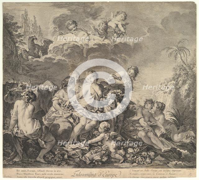 Enlevement d'Europe (Abduction of Europa), 18th century. Creator: Pierre Alexandre Aveline.