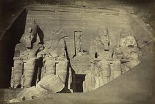 Temple of Ramesses II, Abu Simbel, c. 1860s. Creator: Antonio Beato (British, c. 1825-1903).