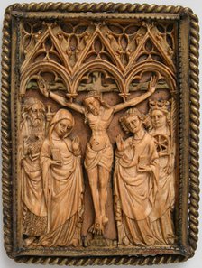 Plaque with the Crucifixion, French or Netherlandish, 14th century. Creator: Unknown.