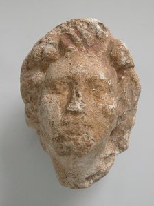 Head, Coptic, 4th-7th century. Creator: Unknown.