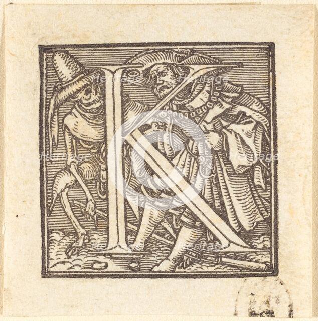 Letter K. Creator: Hans Holbein the Younger.