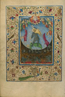 Saint Michael Battling the Devil; Book of Hours, about 1460. Creator: Unknown.