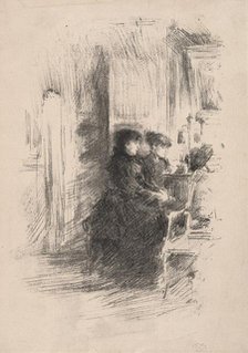 The Duet, 1894. Creator: James McNeill Whistler (American, 1834-1903).