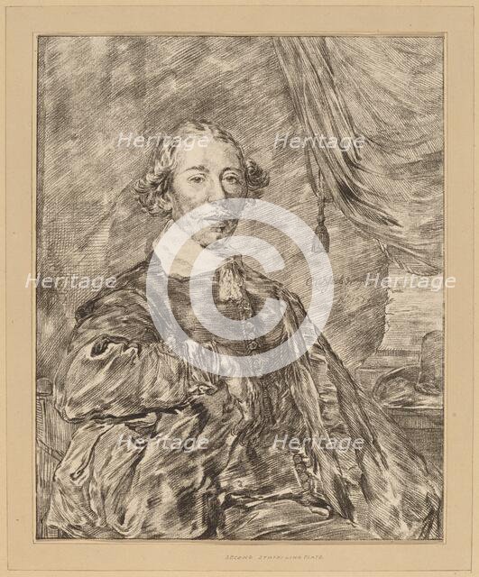 Portrait of a Seated Man, 1771. Creator: Johannes Kornlein.