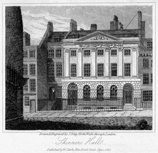 Skinners' Hall, City of London, 1817.Artist: J Greig