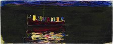Boat with Lantern (Rapallo), 1906. Creator: Kandinsky, Wassily Vasilyevich (1866-1944).