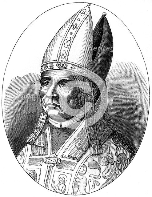 Pope Sylvester I (d335), 1849. Artist: Unknown