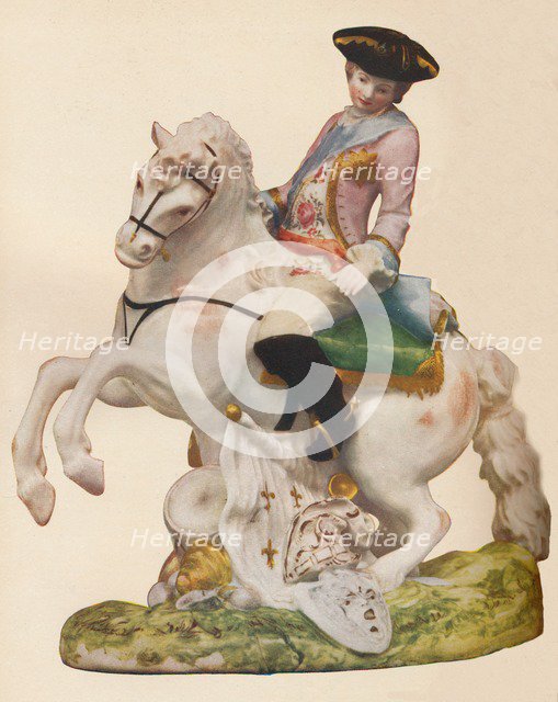 'Vauxhall Porcelain figure, probably representing Ferdinand, Duke of Brunswick', c1755-60. Creator: Unknown.