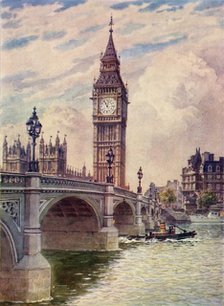 'Westminster Bridge and Big Ben', c1948. Creator: Unknown.