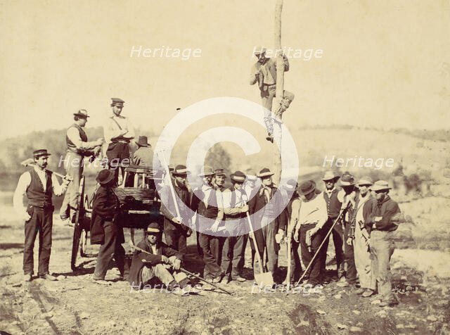 Military Telegraphic Corps, Army of the Potomac, Berlin, October 1862, 1862. Creator: Alexander Gardner.
